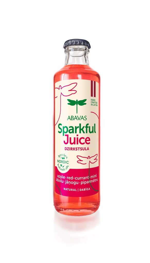 Abavas Sparkful Juice 0%Alc 33cl Apple-Redcurrant-Mint